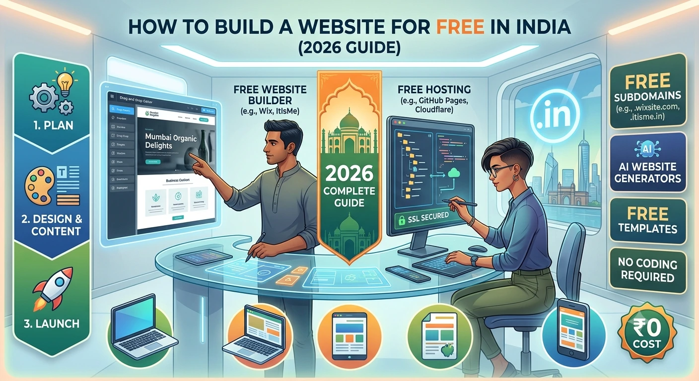 How to Build a Website for Free in India (2026 Guide) | CODO AI Innovations